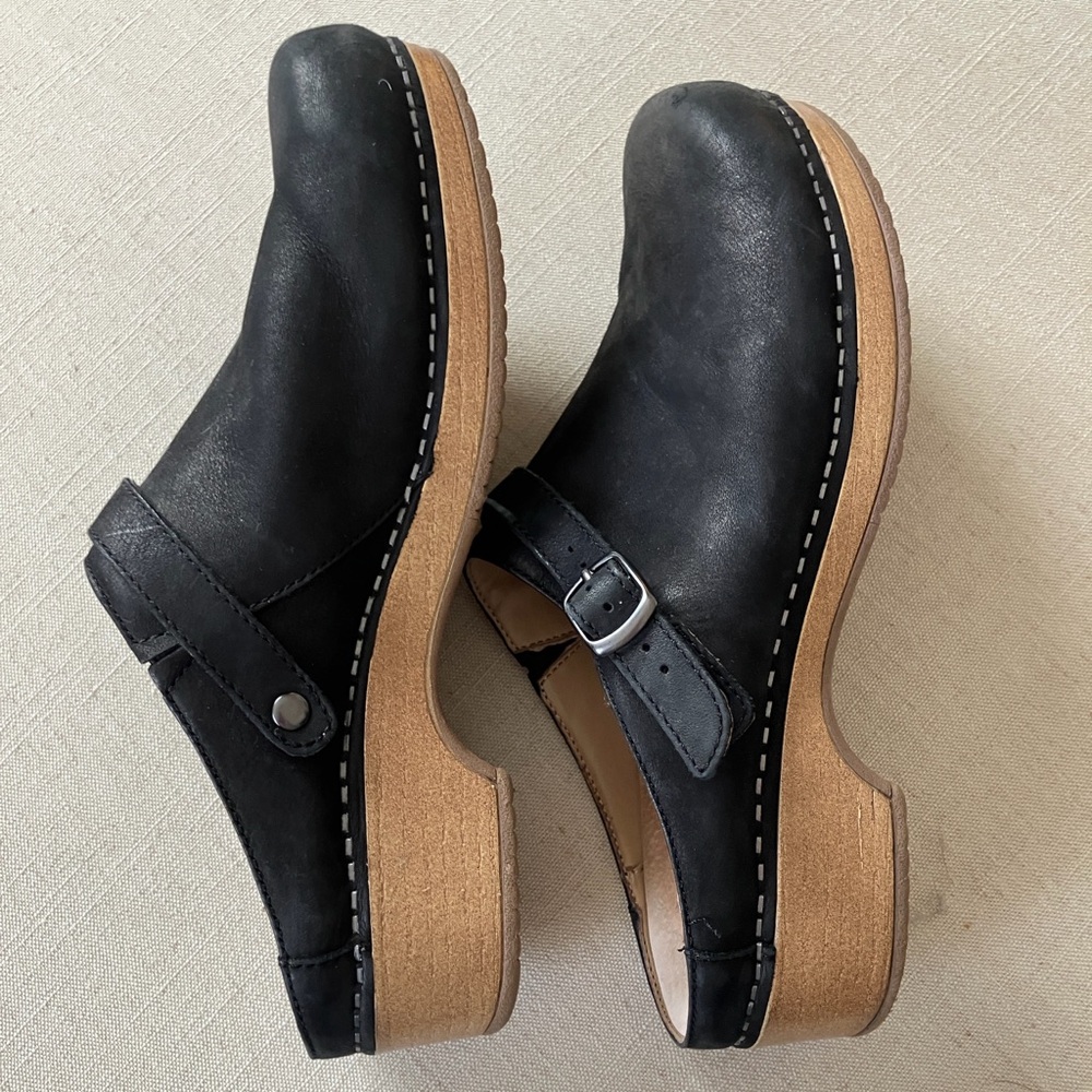 Dansko Suede Leather Style Clogs